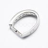Anti-Tarnish Rhodium Plated 925 Sterling Silver Micro Pave Cubic Zirconia Pendant Bails STER-E053-09P-2