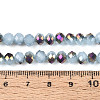 Electroplate Glass Beads Strands EGLA-A034-J6mm-F04-4