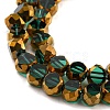 Electroplate Transparent Glass Beads Strands X-EGLA-G037-02A-HP07-3