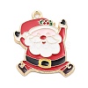 Christmas Theme Alloy Enamel Pendants X-ENAM-D060-04H-1