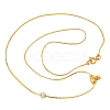 304 Stainless Steel Micro Pave Cubic Zirconia Pendant Necklaces NJEW-H017-01G-T-2