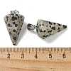 Natural Dalmatian Jasper Pendants G-B127-13P-02-3