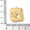 304 Stainless Steel Epoxy Resin with Natural Shell and Sequins Inside Pendants STAS-L026-17G-C04-3