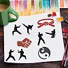 Plastic Reusable Drawing Painting Stencils Templates DIY-WH0172-922-7