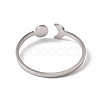 Non-Tarnish 304 Stainless Steel Open Cuff Rings RJEW-Q808-01A-P-3