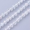 Natural White Topaz Beads Strands G-F619-28-4mm-1
