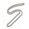 Non-Tarnish Men's Cuban Link Chain Necklaces NJEW-L172-3-2