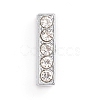 Alloy Slide Charms LS-ALRI-WH0005-09I-P-1