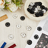 20Pcs 2 Colors Brass Snap Buttons KK-CY0001-03-3