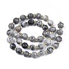 Natural Map Stone/Picasso Stone Beads Strands G-N326-100-09-2