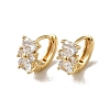 KC Gold Plated Brass Micro Pave Cubic Zirconia Hoop Earring EJEW-L271-11KCG-06-1
