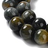 Natural Hawk's Eye Beads Strands G-E483-20-8mm-AB-2