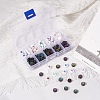 180Pcs 10 Style Opaque Black Acrylic Beads MACR-YW0001-53-8