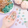 480Pcs 6 Style Acrylic Linking Rings OACR-DC0001-02-3