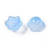 Transparent Two Tone Spray Painted Glass Beads GLAA-Q089-002B-001-4
