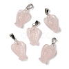 Natural Rose Quartz Pendants G-B127-10P-14-2