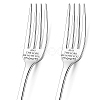 Word Pattern Stainless Steel Fork AJEW-WH0191-007-1