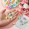 200Pcs Rubberized Style Acrylic Beads SACR-FH0001-15-3