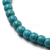 Synthetic Turquoise Beaded Stretch Bracelets BJEW-A117-A-18-5