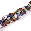 Natural & Synthetic Mixed Gemstone Beads Strands G-T143-34-4