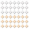 500Pcs 2 Colors CCB Plastic Beads CCB-TA0001-18-3
