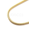 304 Stainless Steel Round Snake Chain Bracelet Making STAS-B044-01G-2