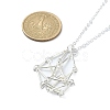 304 Stainless Steel Macrame Pouch Empty Stone Holder for Pendant Necklaces Making NJEW-JN04384-02-4