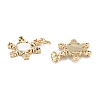 Christmas Themed Brass Micro Pave Cubic Zirconia Pendants ZIRC-L101-09G-2
