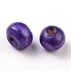 Dyed Natural Wood Beads WOOD-Q006-6mm-12-LF-1