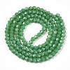 Opaque Solid Color Imitation Jade Glass Beads Strands EGLA-A039-P2mm-D08-3