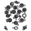 15 Sets 201 Stainless Steel Snap Clasps STAS-UN0045-78-1