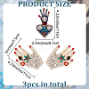 Hand Shape Non-woven Felt Fabric Clothing Patches PATC-BC0001-08-2