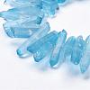 Natural Quartz Crystal Points Beads Strands G-K181-B06-3