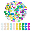 2000Pcs 10 Colors Ornament Accessories PVC-OC0001-14B-1