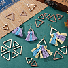 2 Sets Unfinished Wood Triangle Pendants DIY-PH0028-88-2