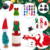 Christmas Theme Plastic Doll Hat & Cloth Scarf Sets DIY-NB0012-65-4