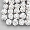 Handmade Polymer Clay Rhinestone Beads RB-S250-12mm-A14-1