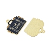 Father's Day Alloy Enamel Pendants ENAM-V001-03B-G-2