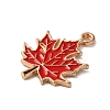 Thanksgiving Day Theme Alloy Enamel Pendants ENAM-M002-03G-03-3