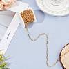 Soldered Brass Paperclip Chains CHC-G005-18G-4