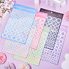 6 Sheets 6 Colors Waterproof PVC Self Adhesive Stickers DIY-TA0013-95-7