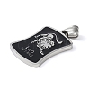 304 Stainless Steel Pendants STAS-O008-01G-2