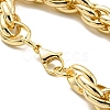 Ion Plating(IP) 304 Stainless Steel Rope Chain Bracelets BJEW-D030-09G-3