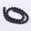 Natural Black Onyx Beads Strands G-H1567-10MM-2