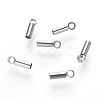 Tarnish Resistant 201 Stainless Steel Cord Ends STAS-L192-04AS-1