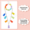 Bear Resin Pendant Necklaces & Beaded Bracelets & Dangle Earrings SJEW-AN0001-36-3