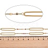 304 Stainless Steel Enamel Dapped Chain Oval Link Chains CHS-K021-15G-02-3