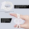 Plastic Imitation Pearl Stretch Bracelets FIND-NB0001-22-2