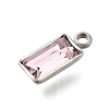 304 Stainless Steel Rhinestone Pendants STAS-Z125-11P-3