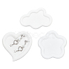 3Pcs 3 Style Resin Jewelry Storage Plate AJEW-FG0002-42-1